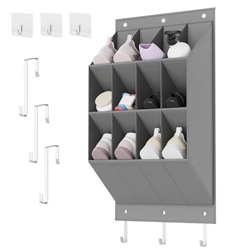 12 Gitter Schuhaufbewahrung Hängend, Organizer Über Der Tür Für Schuhe, Schuhregal Tür Hängend Hängeorganizer Hängende Schuhorganizer, Hängende Schuhaufbewahrung Für Wohnaccessoires, Regenschirme von Cutogain