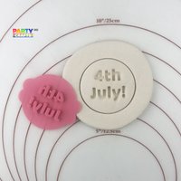 4. Juli Keksstempel | Keksprägung Fondant Happy 4Th Of Juli Usa Cookie Embosser Stempel Tag Der Unabhängigkeit von CutterAndStampFun