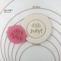 4. Juli Keksstempel | Keksprägung Fondant Happy 4Th Of Juli Usa Cookie Embosser Stempel Tag Der Unabhängigkeit von CutterAndStampFun