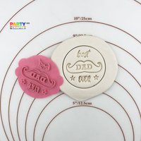 Best Dad Ever Keksstempel | Cookie Fondant Embosser Stempel Vatertagskeks Papas Bart Keks von CutterAndStampFun