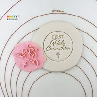 Erstkommunion Prägung Fondant Keks Stempel | Kuchen Dekoration I-Tüpfelchen von CutterAndStampFun