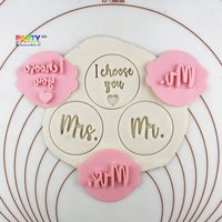 Frau, Ich Wähle Dich Cookie Embosser Fondant Stempel | Hochzeitsset Keksstempel Valentinstag Keksschneider Und von CutterAndStampFun