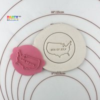Happy 4Th Of July Usa Cookie Stempel | Fondant Embosser Independence Day Cookies von CutterAndStampFun