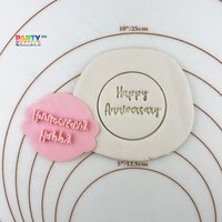 Happy Anniversary Keksstempel | Fondant Embosser Geschenk von CutterAndStampFun