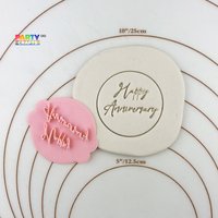 Happy Anniversary Keksstempel | Fondant Embosser Geschenk von CutterAndStampFun