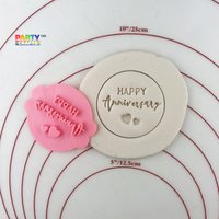 Happy Anniversary Keksstempel | Fondant Embosser Geschenk von CutterAndStampFun