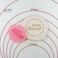 Happy Retirement Keksstempel | Cookie Fondant Embosser Prägung Stempel von CutterAndStampFun