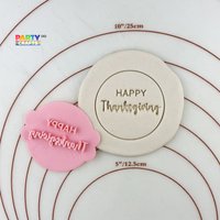 Happy Thanksgiving Keks Fondant Embosser Stempel | Für Kekse, Kekse & Kuchen von CutterAndStampFun