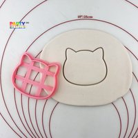 Katzen Gesicht Keks Fondant Ausstecher | Katze Kätzchen Cutter Geburtstag Party Dekoration 3D Print von CutterAndStampFun