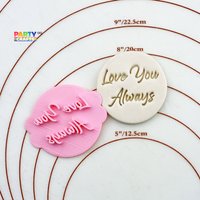 Love You Always Cookie Fondant Prägung Stempel | Mit Ringstempel Braut Junggesellinnenstempel von CutterAndStampFun