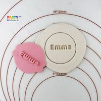 Namensprägung | Personalisierter Namensstempel Cookie Stempel Fondant von CutterAndStampFun