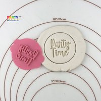 Party Time Cookies Stempel | Fondant Embosser Kekse & Kuchen von CutterAndStampFun