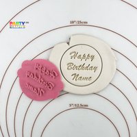 Personalisierter Name Happy Birthday Keks Prägung Stempel | Personalisierte Fondant Cake Decorating I-Tüpfelchen von CutterAndStampFun
