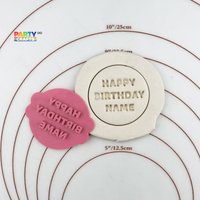 Personalisierter Name Happy Birthday Keks Prägung Stempel | Personalisierte Fondant Cake Decorating I-Tüpfelchen von CutterAndStampFun