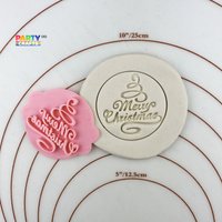 Weihnachtsbaum Keks Fondant Prägung Stempel | Frohe Weihnachten Keksprägung Und Im Weihnachtsmotiv von CutterAndStampFun