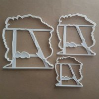 Albert Einstein Portrait Icon Shape Cookie Cutter Teig Biskuit Fondant Stamp Sharp Famous Scientist Genius von CutterCraftUK