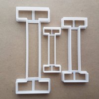 Alphabet Buchstabe I Obere Form Cookie Cutter Teig Keks Gebäck Fondant Scharfe Schablone Fall Schreiben von CutterCraftUK