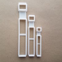 Alphabet Buchstabe I Untere Form Cookie Cutter Teig Keks Gebäck Fondant Scharfe Schablone Schreibmappe von CutterCraftUK