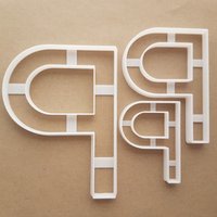 Alphabet Buchstabe P Obere Form Cookie Cutter Teig Keks Gebäck Fondant Scharfe Schablone Schreibmappe von CutterCraftUK