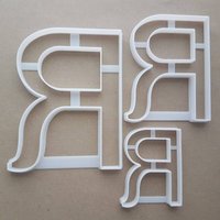 Alphabet Buchstabe R Oberen Form Cookie Cutter Teig Keks Gebäck Fondant Scharfe Schablone Schreibmappe von CutterCraftUK