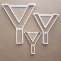 Alphabet Buchstabe Y Obere Form Cookie Cutter Teig Keks Gebäck Fondant Scharfe Schablone Schreibmappe von CutterCraftUK