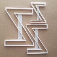 Alphabet Buchstabe Z Obere Form Cookie Cutter Teig Keks Gebäck Fondant Scharfe Schablone Schreibmappe von CutterCraftUK