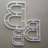 Alphabet Buchstaben B Obere Form Cookie Cutter Teig Keks Gebäck Fondant Scharfe Schablone Schreibmappe von CutterCraftUK