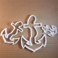 Anker Seil Schiff Piraten Form Cookie Cutter Teig Keks Gebäck Fondant Scharfe Boot Meer Schablone Marine von CutterCraftUK