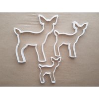 Baby Hirsch Faun Elch Form Cookie Cutter Teig Keks Gebäck Fondant Scharfe Schablone Xmas Weihnachten Tier Säugetier von CutterCraftUK