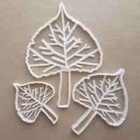 Baumwolle Blatt Pflanze Baum Form Cookie Cutter Teig Keks Gebäck Fondant Scharfe Schablone Blätter Cottonwood Garten von CutterCraftUK