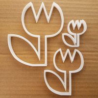 Blume Pflanzenblatt Wachsen Form Cookie Cutter Teig Keks Gebäck Fondant Scharfe Schablone Blumen Blütenblatt Garten von CutterCraftUK