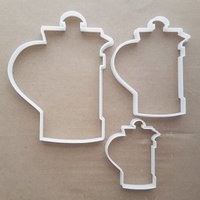 Cafetiere Kaffee Presse Form Cookie Cutter Teig Keks Gebäck Fondant Scharfe Schablone Moka Topf Perkolator Heißgetränk Küche Essen von CutterCraftUK