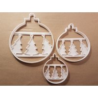 Christbaumkugel Baum Stern Dekoration Xmas Form Cookie Cutter Teig Keks Fondant Stempel Schablone Scharfen Weihnachten Christbaumkugel Baum Stern Dekoration Xmas Form Cookie Cutter Teig Keks Fondant Stempel Schablone Scharfen Weihnachten von CutterCraftUK