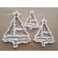 Christbaumkugel Dekorieren Form Cookie Cutter Teig Keks Fondant Scharfe Schablone Xmas Dekorationen Sterne Anlage von CutterCraftUK