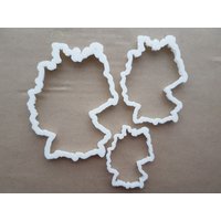 Deutschland Landkarte Form Cookie Cutter Teig Keks Gebäck Fondant Scharfe Schablone Atlas Umriss von CutterCraftUK