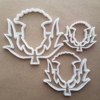 Distel Unkraut Pflanze Garten Form Cookie Cutter Teig Keks Gebäck Fondant Scharfe Schablone Blätter Blatt von CutterCraftUK