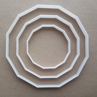 Doppelseitige Dodecagon Zwölf Seite Polygon Form Cookie Cutter Teig Keks Fondant Scharfe Schablone Grundlegende Mathematik von CutterCraftUK