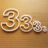 Drei Zahlen 3 Ziffern Form Keksschneider Teig Keks Gebäck Fondant Scharfe Schablone Geburtstag Alter Drei Zahlen 3 Ziffern Form Keksschneider Teig Keks Gebäck Fondant Scharfe Schablone Geburtstag Alter von CutterCraftUK