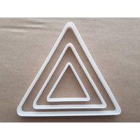Dreieck Grundlegende Geometrie Form Cookie Cutter Teig Keks Fondant Scharfe Schablone Symbol Zeichen von CutterCraftUK