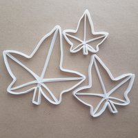 Efeu Blatt Pflanze Form Cookie Cutter Teig Keks Gebäck Fondant Scharfe Schablone Garten Blätter von CutterCraftUK