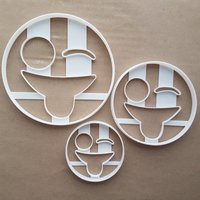 Emoji Lachen Zunge Augenzwinkern Form Cookie Cutter Teig Keks Gebäck Fondant Scharfe Schablone Emoticon Symbol Gesicht Lachen von CutterCraftUK