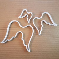 Engel Flügel Saint Xmas Form Cookie Cutter Teig Keks Gebäck Fondant Scharfen Weihnachten Schablone Heiligen von CutterCraftUK