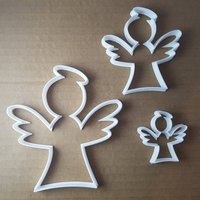 Engel Weihnachten Xmas Form Cookie Cutter Teig Keks Gebäck Fondant Scharfe Schablone von CutterCraftUK
