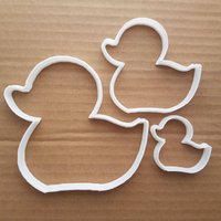 Ente Cookie Cutter Rubber Ducky Teig Gebäck Entlein Form Tier Vogelbad Scharfe Schablone Fondant Keks Küken von CutterCraftUK