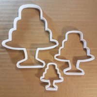 Etagere Hochzeit Partei Form Cookie Cutter Teig Keks Gebäck Fondant Scharfe Schablone Muffin Cupcake Display von CutterCraftUK