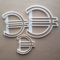 Euro Währung Symbol Form Cookie Cutter Teig Keks Gebäck Fondant Scharfe Schablone Bargeld Geld Zeichen von CutterCraftUK