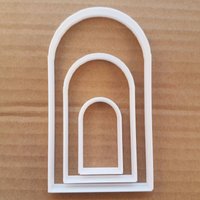 Fenster Alabaster Gewölbte Form Cookie Cutter Teig Keks Fondant Scharfen Bogen Gekrümmt Schablone von CutterCraftUK