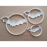 Fledermaus Mond Halloween Form Cookie Cutter Teig Keks Gebäck Fondant Scharfe Schablone Tier Gruselige Beängstigend Heimgesucht von CutterCraftUK