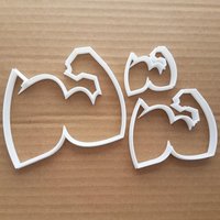 Flex Arm Workout Muskel Form Cookie Cutter Teig Keks Gebäck Fondant Scharfe Schablone Gym Starke Bodybuilder von CutterCraftUK