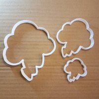 Gewitterwolke Blitz Form Cookie Cutter Teig Keks Gebäck Fondant Scharfe Schablone Wetter Herbst Winter Regen Regenwolke von CutterCraftUK